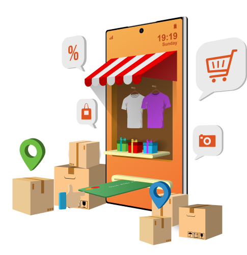 Interface MakeWebsite.io - Tableau de bord e-commerce